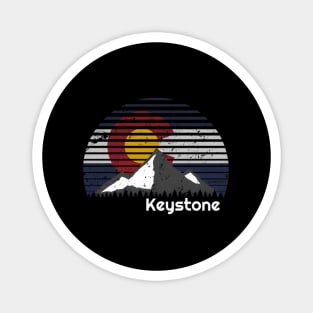 Keystone Colorado X Co Flag Mountain Magnet